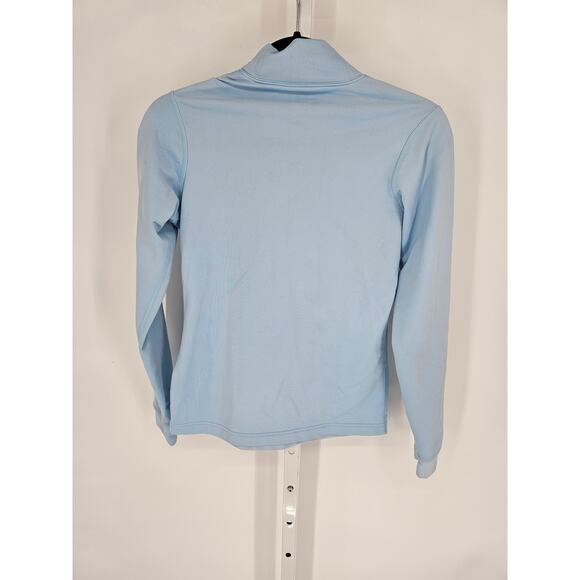 Nike Women's Blue Flt Dry Quater Zip Long Sleeve Sweatshirt Size M - Picture 2 of 4